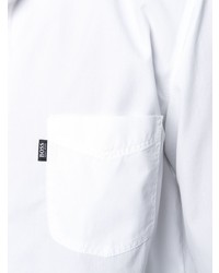 Мужская белая классическая рубашка от BOSS HUGO BOSS