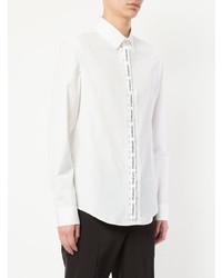 Мужская белая классическая рубашка от Chalayan