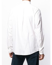 Мужская белая классическая рубашка от Barbour