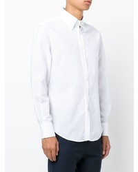 Мужская белая классическая рубашка от Brunello Cucinelli