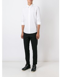 Мужская белая классическая рубашка от Fendi
