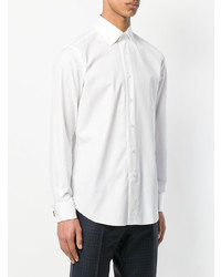 Мужская белая классическая рубашка от Brioni