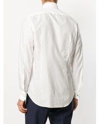 Мужская белая классическая рубашка от Corneliani