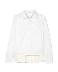 Женская белая классическая рубашка от Clu