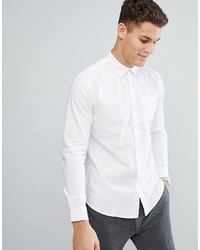 Мужская белая классическая рубашка от Common People