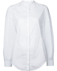 Женская белая классическая рубашка от Courreges