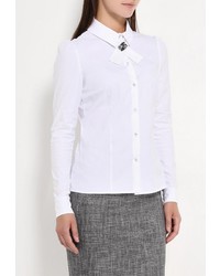 Женская белая классическая рубашка от Devore