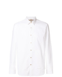 Мужская белая классическая рубашка от Dnl