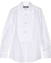 Женская белая классическая рубашка от Dolce & Gabbana