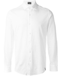 Мужская белая классическая рубашка от Drumohr
