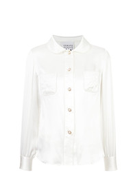 Женская белая классическая рубашка от Edward Achour Paris