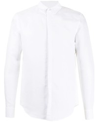 Мужская белая классическая рубашка от Emporio Armani