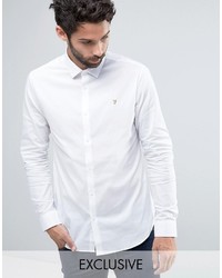 Мужская белая классическая рубашка от Farah