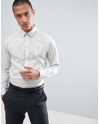 Мужская белая классическая рубашка от Farah Smart