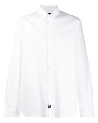Мужская белая классическая рубашка от Fay