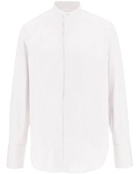 Мужская белая классическая рубашка от Ferragamo