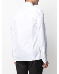 Мужская белая классическая рубашка от Balmain