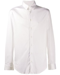 Мужская белая классическая рубашка от Giorgio Armani