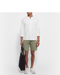 Мужская белая классическая рубашка от Sunspel