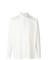 Мужская белая классическая рубашка от Homme Plissé Issey Miyake
