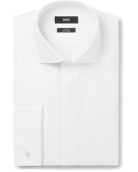 Мужская белая классическая рубашка от Hugo Boss