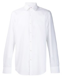 Мужская белая классическая рубашка от Hugo
