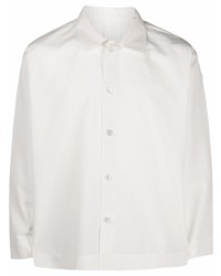 Мужская белая классическая рубашка от Issey Miyake