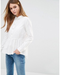 Женская белая классическая рубашка от Jdy