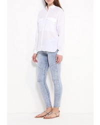 Женская белая классическая рубашка от Jennyfer