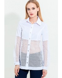 Женская белая классическая рубашка от JN