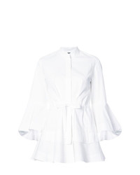 Женская белая классическая рубашка от Josie Natori
