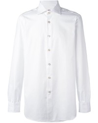 Мужская белая классическая рубашка от Kiton