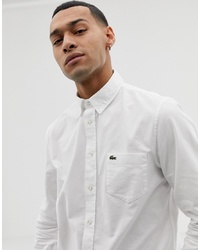 Мужская белая классическая рубашка от Lacoste
