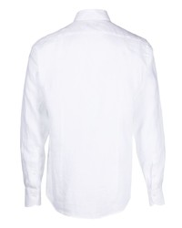Мужская белая классическая рубашка от Deperlu