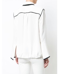 Женская белая классическая рубашка от Derek Lam