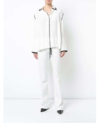 Женская белая классическая рубашка от Derek Lam