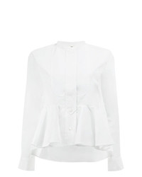 Женская белая классическая рубашка от Maison Rabih Kayrouz
