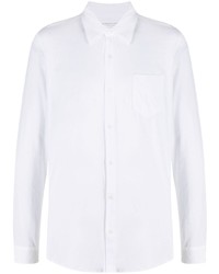 Мужская белая классическая рубашка от Majestic Filatures