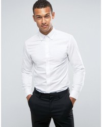 Мужская белая классическая рубашка от Mango