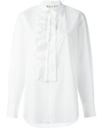 Женская белая классическая рубашка от Marni