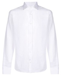 Мужская белая классическая рубашка от Mp Massimo Piombo