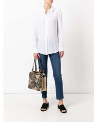 Женская белая классическая рубашка от Equipment