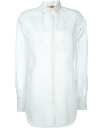 Женская белая классическая рубашка от No.21