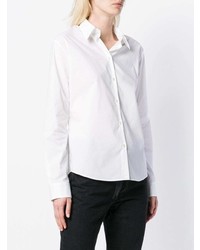 Женская белая классическая рубашка от MM6 MAISON MARGIELA