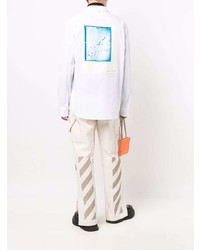 Мужская белая классическая рубашка от Oamc