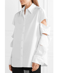 Женская белая классическая рубашка от Christopher Kane