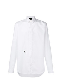 Мужская белая классическая рубашка от Philipp Plein