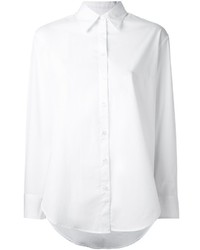 Женская белая классическая рубашка от PIERRE BALMAIN