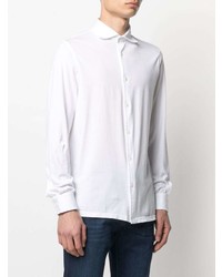 Мужская белая классическая рубашка от Fedeli