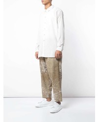 Мужская белая классическая рубашка от Uma Wang